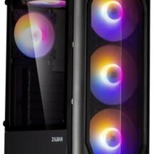 Компьютерный корпус MidiTower Zalman N4 black (ATX,Window, 6xRGb fan, USB 2.0 x2, USB 3.0x1, без БП) (N4 rev.1)
