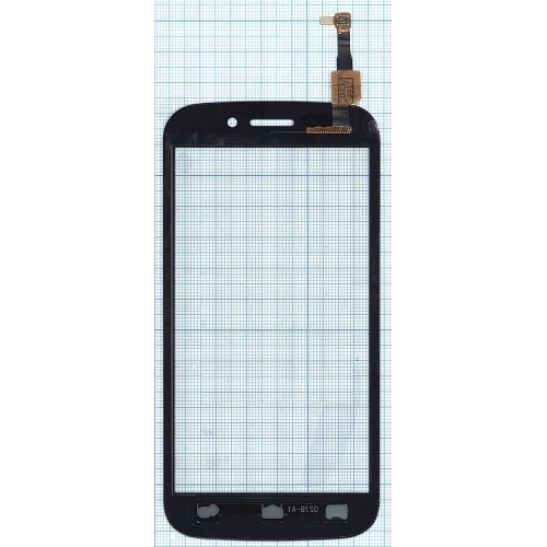Сенсорное стекло (тачскрин) для Micromax A210 Canvas 4, черное
