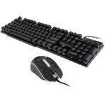 Комплект клавиатура+мышь Oklick 400GMK проводной, USB, 1200 DPI, чёрный