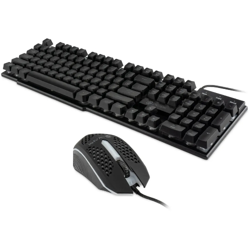 Комплект клавиатура+мышь Oklick 400GMK проводной, USB, 1200 DPI, чёрный