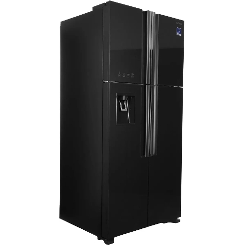 Холодильник Hitachi R-W660PUC7 GGR серый двухкамерный 396/144л морозилка сверху No Frost, Side by Side
