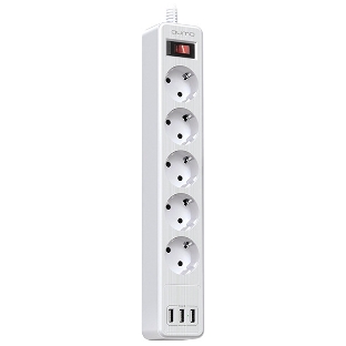 Сетевой фильтр QUMO Power Bar 5SP4U (P-0005), белый