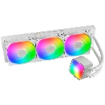 Система жидкостного охлаждения Water Cooling System Geometric Future Eskimo Pro 360 (240W, 360мм, ARGb, белый/Fans: 3x120мм, 80.81CFM, 34.2dBA, 2000RPM/Pump height 54мм, 3200RPM, Rad thickness 27мм/S: 1851, 1700, 1200, 115X, 2011, 2066, AM5, AM4)