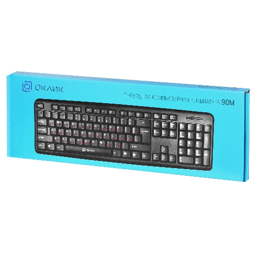 Клавиатура Oklick 90M проводная, USB Type-A, чёрный