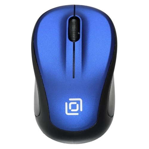 Мышь беспроводная Oklick 665MW черный/синий, 1000 dpi, радиоканал, USB, кнопки - 3