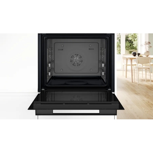 Электрический духовой шкаф Bosch HJG852YB0T Serie 6, 60 см, 66 л, черный,сенсорное управление, 8 режимов+AutoPilot 30(30 автоматических программ), LCD-дисплей, галогенное освещение, самоочистка EcoClean,Soft Open and Soft Close door,телескопические направляющие на 2 уровнях