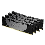Оперативная память Kingston Fury Renegade, DDR4, 32Gb (4x8GB), 3200MHz, CL16, DIMM, с радиатором, черный