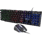 Комплект клавиатура+мышь Oklick 400GMK проводной, USB, 1200 DPI, чёрный