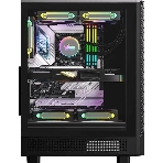 Компьютерный корпус Aerocool/Formula Mana Geometry черный без БП ATX 3x120мм 1xUSB 3.0 1xUSB3.1 audio bott PSU