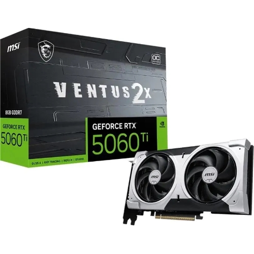 Видеокарта MSI RTX 5060 8G VENTUS 2X OC RTX 5060 8Gb 128bit GDDR7 2527/28000 HDMIx1 DPx3 HDCP Ret