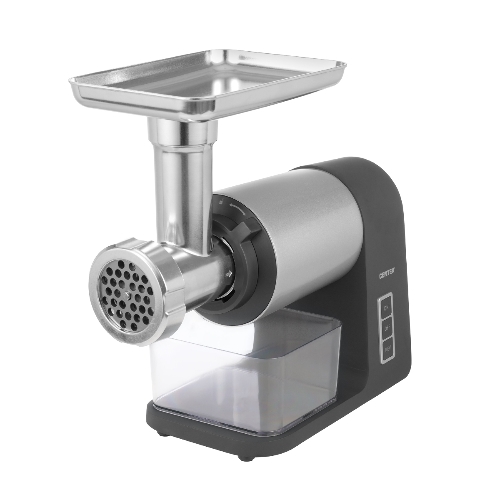 Мясорубка электрическая Centek CT-1607 серый, 3000 Вт, 3.0 кг/мин, реверс, металлический лоток, насадки - 5