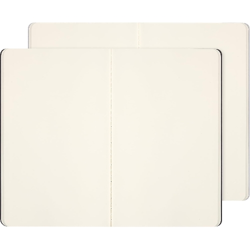 Блокнот Moleskine CAHIER NASA-INSPIRED SKCAHLP7063S2 Large 130х210 мм 120 стр. нелинованный мягкая обложка серебристый/черный Moon (2 шт)