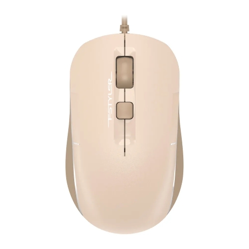 Мышь проводная A4Tech Fstyler FM26 бежевый/коричневый, 1600 dpi, USB, кнопки - 4