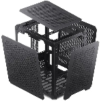 Компьютерный корпус JONSBO Computer Case C6Handle black hang-in version черный, Mini-Tower, материнская плата mATX, без БП, прозрачная боковая панель