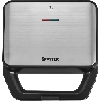 Вафельница Vitek VT-2626 850Вт черный/серебристый
