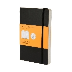 Блокнот Moleskine CLASSIC SOFT QP611 Pocket 90x140 мм, 192 страниц, линейка, мягкая обложка, черный