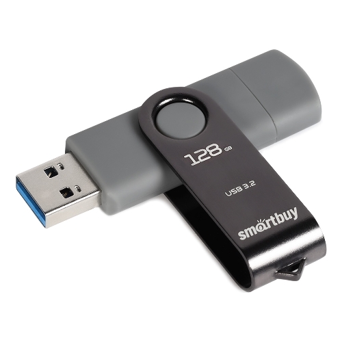 Флешка USB Smartbuy Twist Dual (SB128Gb3DUOTWK), 128Gb, USB 3.0/3.1, Twist Dual