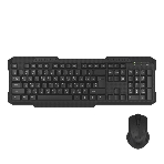 Комплект клавиатура+мышь Maxvi KWS-06 Combo беспроводной, USB, 1600 DPI, чёрный