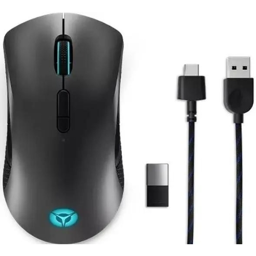 Мышь беспроводная/проводная Lenovo Legion M600 черный, 16000 dpi, радиоканал, Bluetooth, USB, кнопки - 9