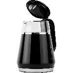Чайник Centek CT-0019, 1100 Вт, стекло, черный и серебристый