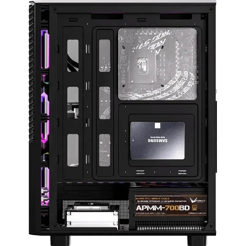 Компьютерный корпус Aerocool/Formula Mana Geometry черный без БП ATX 3x120мм 1xUSB 3.0 1xUSB3.1 audio bott PSU