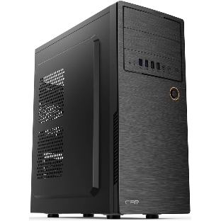 Корпус CBR PCC-ATX-E180-USB32-USB22-WPSU, Midi-Tower, чёрный