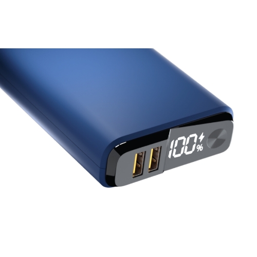 Портативный аккумулятор OLMIO QS-20, 20000mAh, 22.5W QuickCharge3.0/PowerDelivery, LCD, темно-серый