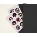 Блокнот Moleskine CAHIER NASA-INSPIRED SKCAHLP7063S2 Large 130х210 мм 120 стр. нелинованный мягкая обложка серебристый/черный Moon (2 шт)