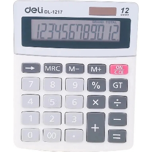 Калькулятор настольный Deli E1217 в ассортименте 12-разр. 1003503