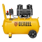 Компрессор безмасляный малошумный Denzel DLP-1500/50, 1,5 кВт, 50 л, 2850 об/мин, 250 л/мин