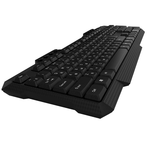 Комплект клавиатура+мышь Maxvi KWS-06 Combo беспроводной, USB, 1600 DPI, чёрный