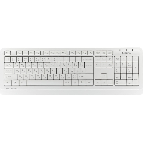 Комплект клавиатура+мышь A4Tech FStyler FG1012 беспроводной, USB, 1200 DPI, белый