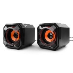 Акустическая система 2.0 Gembird SPK-405, пассив. излучатели, черный, 5 Вт, рег. громкости USB-питание