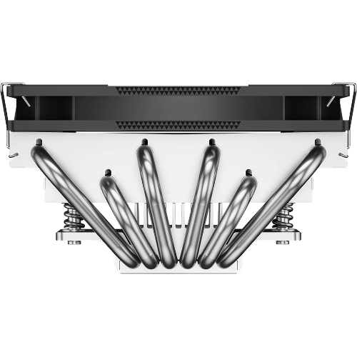Кулер для процессора PCCooler RC600-67 (125W, 4-pin PWM, 67.5mm, Al, 4x6mm, 1x120мм, 62.5CFM, 32.5dBA, 2300RPM, S: 1851/1700/1200/115X, AM5/AM4, черный)