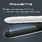Выпрямитель для волос Rowenta Easyliss Pure SF1628F0 белый/серый, 25 мм, 200 °C, 1 режим