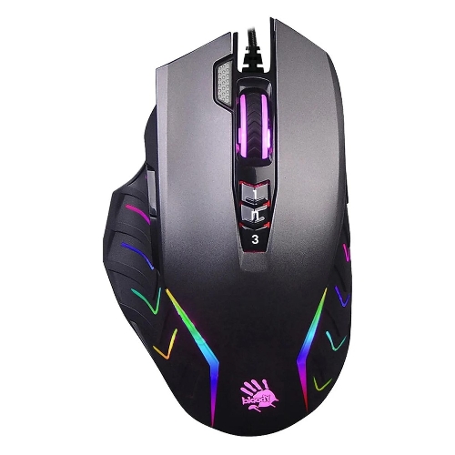 Мышь проводная A4Tech Bloody J95s серый, 8000 dpi, USB, кнопки - 9