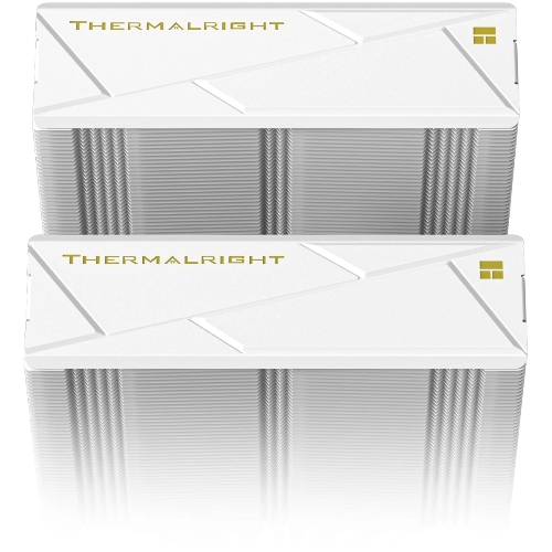 Кулер для процессора Thermalright Royal Pretor 130 Ultra White (4-pin PWM, 158mm, Ni/Cu, 7x6mm, 1x120mm ARGB +1x130mm, 69CFM/81.88CFM, 27dBA/28.3dBA, 2150RPM/1750RPM, S: 1200, 1700, 1851, 115X, 2011, 2066, AM4, AM5, white)