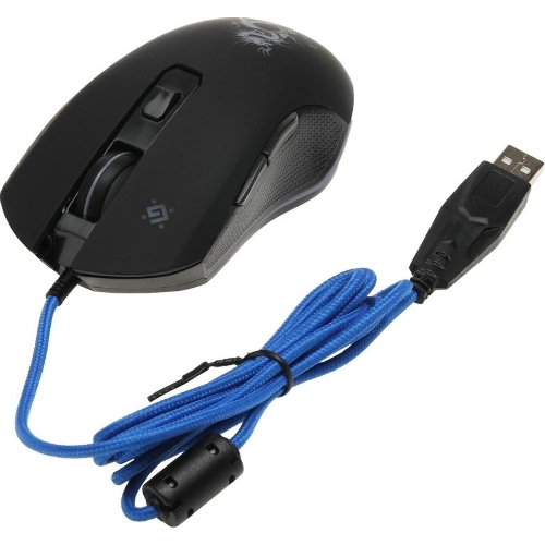 Мышь проводная Defender Sky Dragon GM-090L черный, 3200 dpi, USB, кнопки - 6