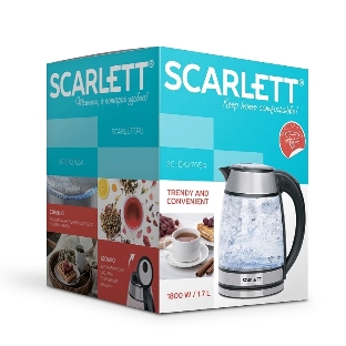 Чайник электрический Scarlett SC-EK27G54 серебристый