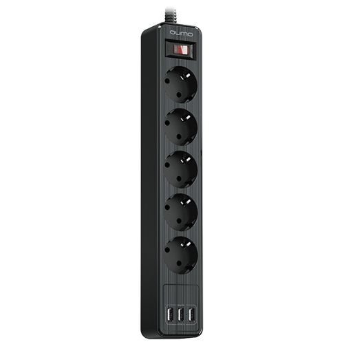 Сетевой фильтр QUMO Power Bar 5SP4U (P-0005), черный