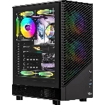 Компьютерный корпус Aerocool/Formula Mana Geometry черный без БП ATX 3x120мм 1xUSB 3.0 1xUSB3.1 audio bott PSU