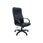 Кресло Chairman 480 LT черный, экокожа, 120 кг