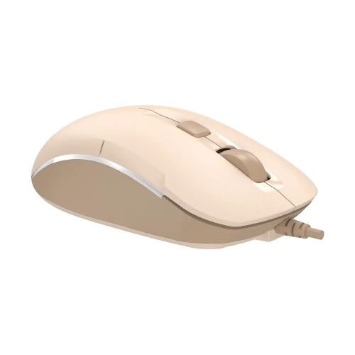 Мышь проводная A4Tech Fstyler FM26 бежевый/коричневый, 1600 dpi, USB, кнопки - 4