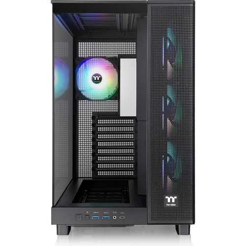 Компьютерный корпус Thermaltake View 380 XL TG ARGB черный без БП E-ATX 2x120мм 2xUSB3.0 audio bott PSU