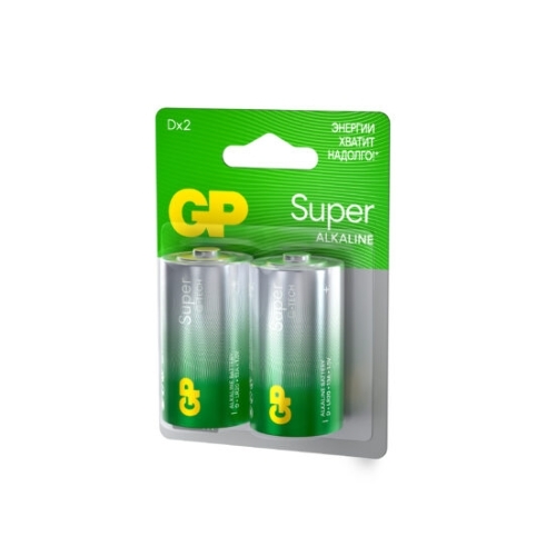 Алкалиновые батарейки GP Super Alkaline G-Tech 13А типоразмера D - 2 шт. на блистере (2 шт.)