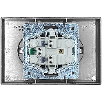 Розетка 2-мест. б/з СП ZIMA IP20 16А ПБТ безвинт. зажим серый матовый LEZARD 704-7400-128BQC
