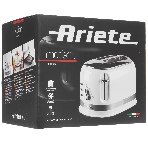 Тостер Ariete Moderna белый, 800 Вт, 2 слота