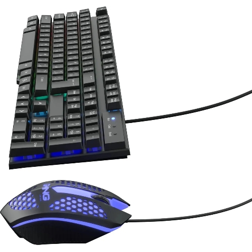 Комплект клавиатура+мышь Oklick 400GMK проводной, USB, 1200 DPI, чёрный