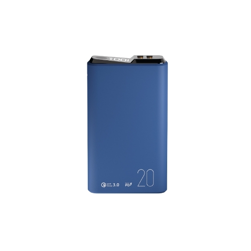 Портативный аккумулятор OLMIO QS-20, 20000mAh, 22.5W QuickCharge3.0/PowerDelivery, LCD, темно-серый