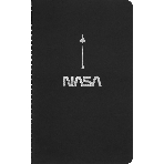Блокнот Moleskine CAHIER NASA-INSPIRED SKCAHLP7063S2 Large 130х210 мм 120 стр. нелинованный мягкая обложка серебристый/черный Moon (2 шт)
